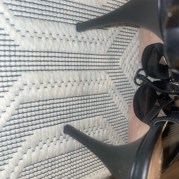 Valentino Shoes Rockstud Mesh Stud Stiletto Sandal - Picture 13 of 14